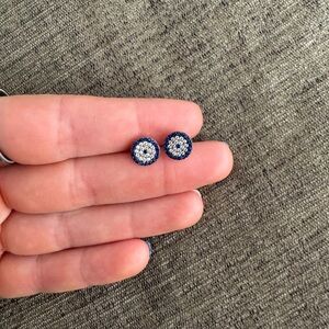 Crystal Evil Eye Earrings
